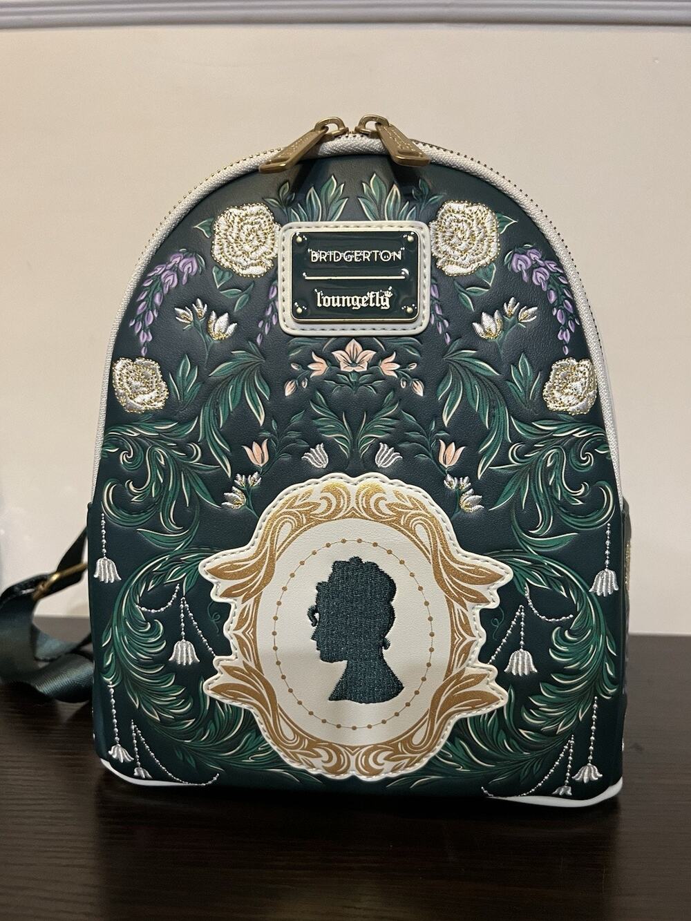 Loungefly Netflix Bridgerton Silhouette Floral Mini Backpack - NWT